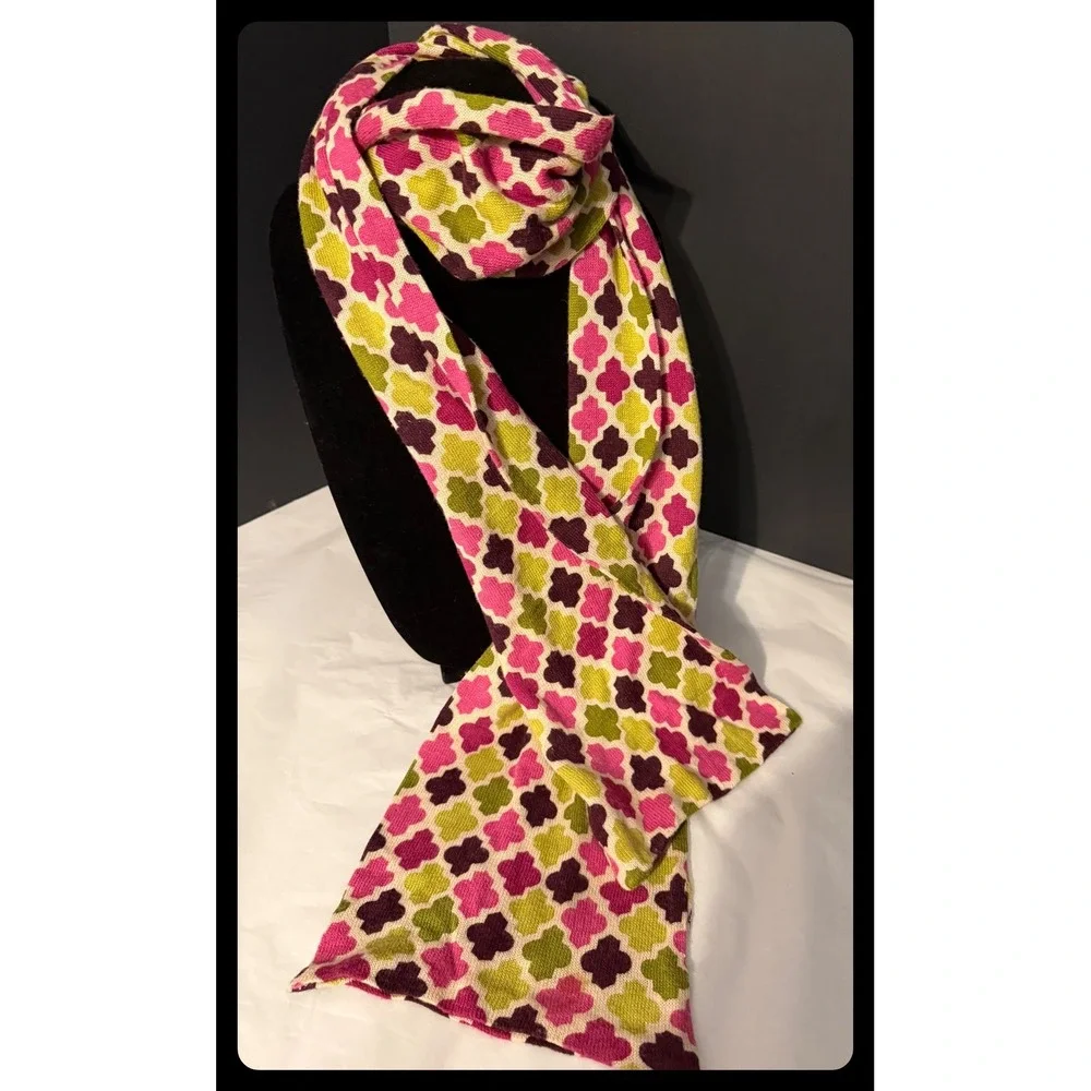 Vera Bradley Scarf  Plum crazy Winter Accessory silk & cashmere